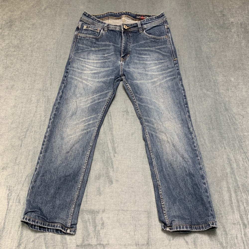Vintage American Eagle Outfitters Jeans Mens 34 Blue Denim Comfort Straight Leg